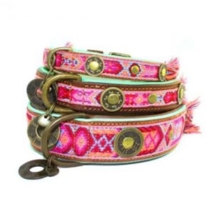 DWAM-Halsband-Hundehalsband-Boho-Ibiza-trendig-pink1