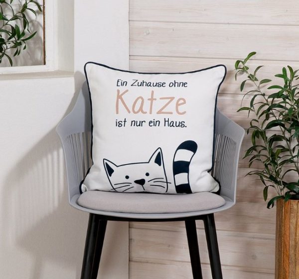 Gilde-Handwerk-Katze-Katzenbande-Katzenliebhaber-Geschenk-Deko-weiss