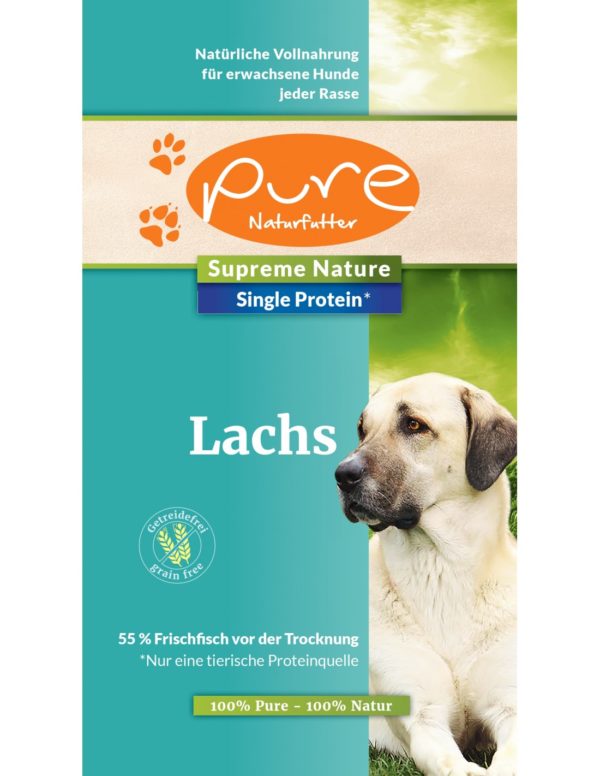 Hundefutter-pure naturfutter-supreme-nature-dog-single-protein-getreidefrei-lachs-1