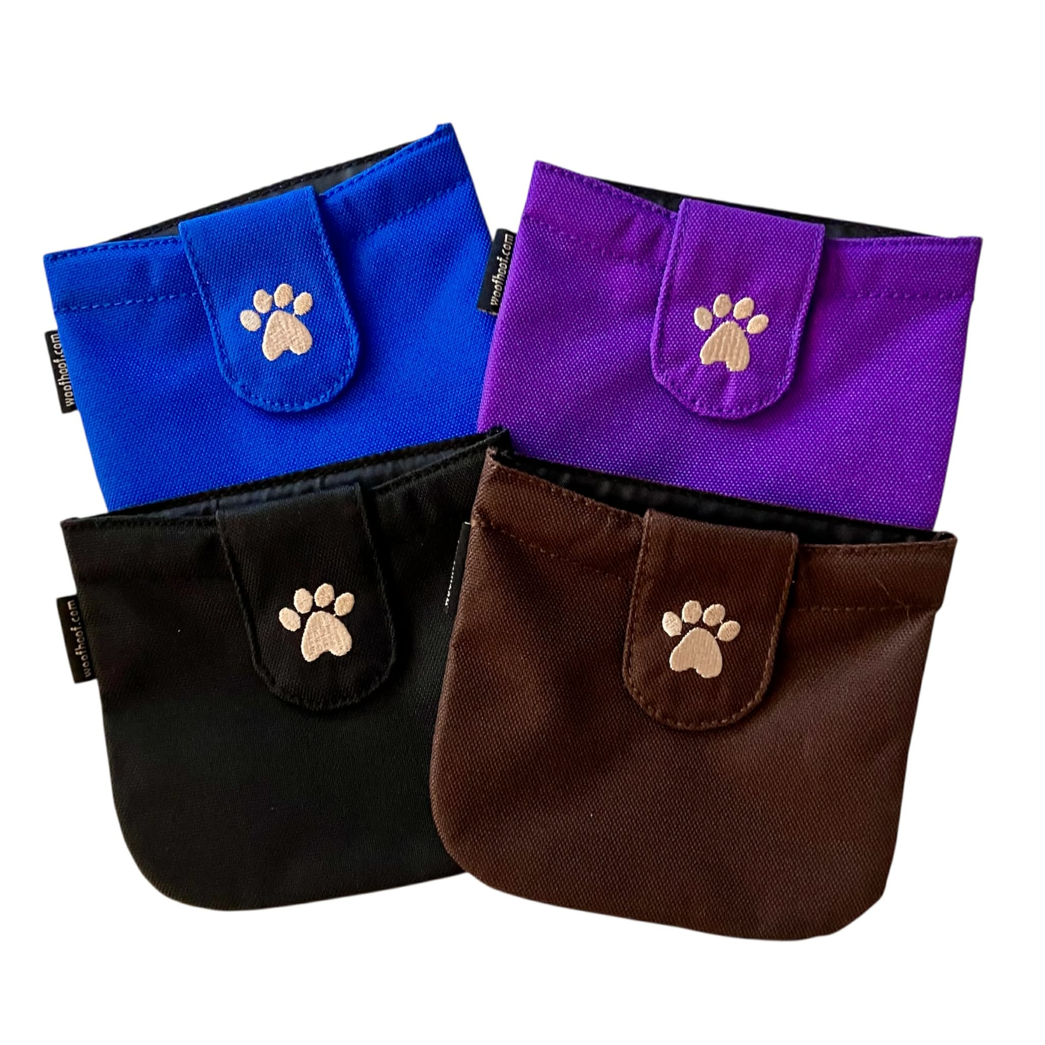 Leckerlibeutel-Guddibeutel-Woofhoof-schwarz-braun-lila-rosa-blau-tasche-in-tasche-magnet-saubere-Hosentaschen-1