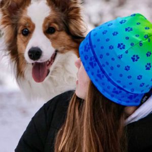 Muetze-Kappe-Kopfbedeckung-Hund-Hundeliebhaber-Winter-kuschlig-warm-Hundepfoten-lime-C18