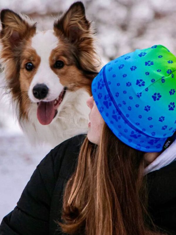 Muetze-Kappe-Kopfbedeckung-Hund-Hundeliebhaber-Winter-kuschlig-warm-Hundepfoten-lime-C18