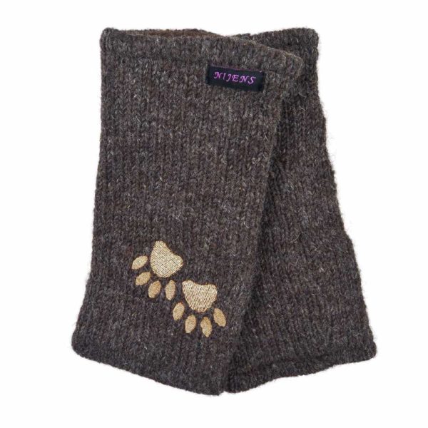 Nijens-Pulswaermer-Amedisli-Handschuhe-Schurwolle-Pfotendesign-Fleece-Innenfutter-kuschlig-weich-Spaziergang-Winter-Hund-braun-beige-18