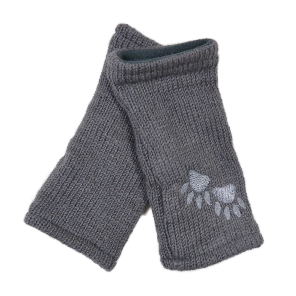 Nijens-Pulswaermer-Amedisli-Handschuhe-Schurwolle-Pfotendesign-Fleece-Innenfutter-kuschlig-weich-Spaziergang-Winter-Hund-grau-54