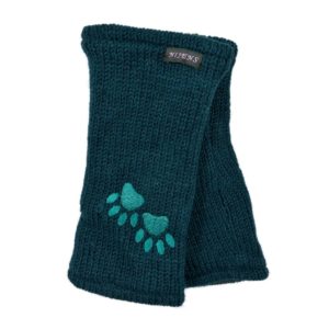 Nijens-Pulswaermer-Amedisli-Handschuhe-Schurwolle-Pfotendesign-Fleece-Innenfutter-kuschlig-weich-Spaziergang-Winter-Hund-tuerkis-16