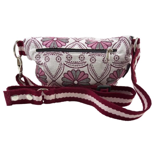 Nijens-dog walk bag-Umhaengetasche-Crossbodybag-Gassitasche-Leckerlitasche-Spaziergang-Hund-Bangkok-weiss-grau-rosa-Dari-74