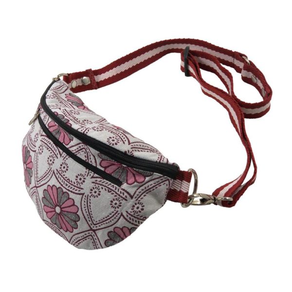 Nijens-dog walk bag-Umhaengetasche-Crossbodybag-Gassitasche-Leckerlitasche-Spaziergang-Hund-Bangkok-weiss-grau-rosa-Dari-74