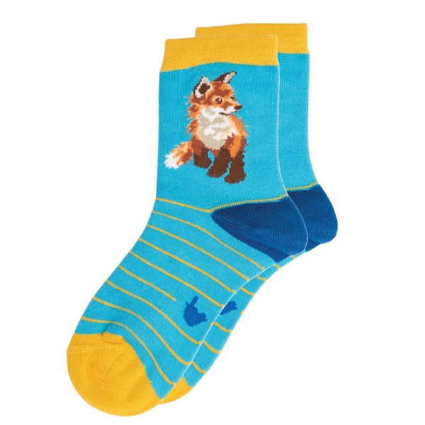 Socken-Wrendale-Designs-Bambussocken-Bambus-Socken-Damen-Einheitsgroesse-Geschenk-Fuchs